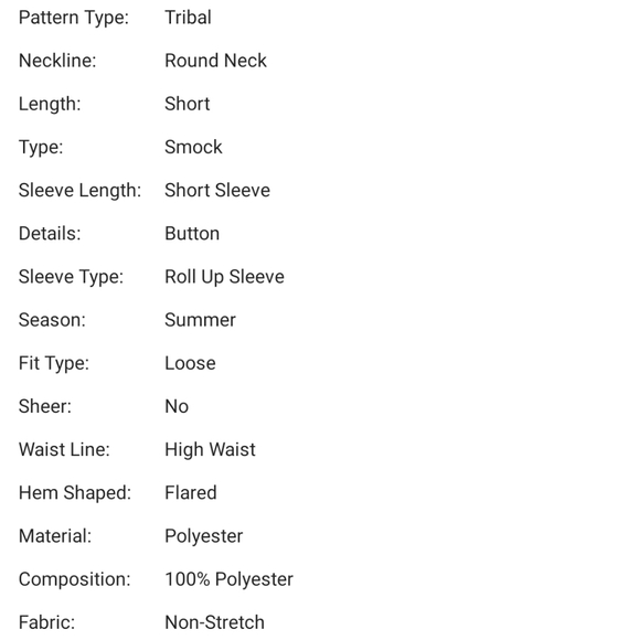 Tribal Smock Dress - Picture 3 of 4